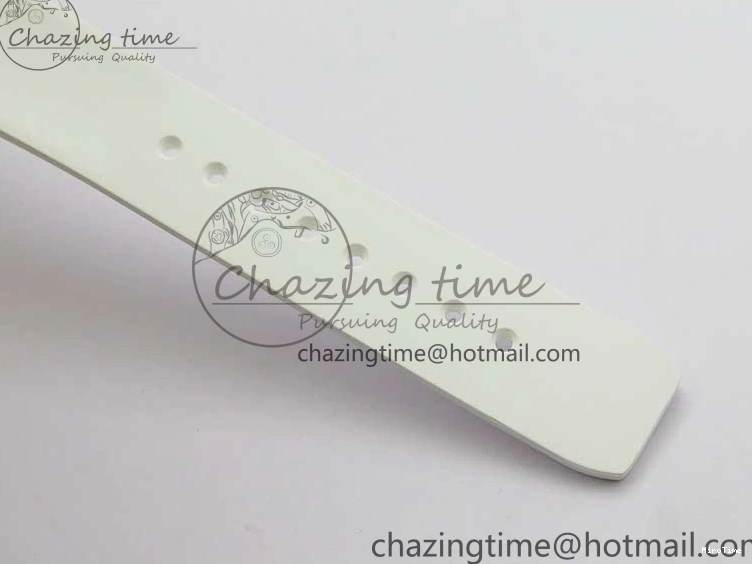 MiroTime 0129 Durable Submariner Phantomlab Transparent KZF Best Edition Blue Moon Dial on White Rubber Strap VR 2564